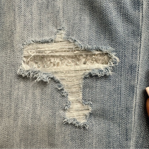 Abercrombie & Fitch Distressed Skinny High Waisted Jeans Size 28/6 - Picture 4 of 15